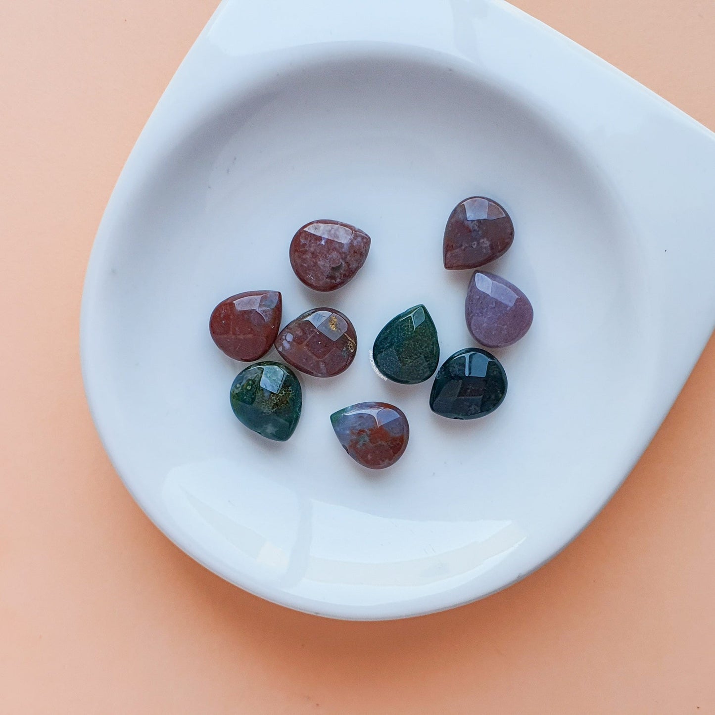 Piedras naturales: Gota de ocean jasper 16mm