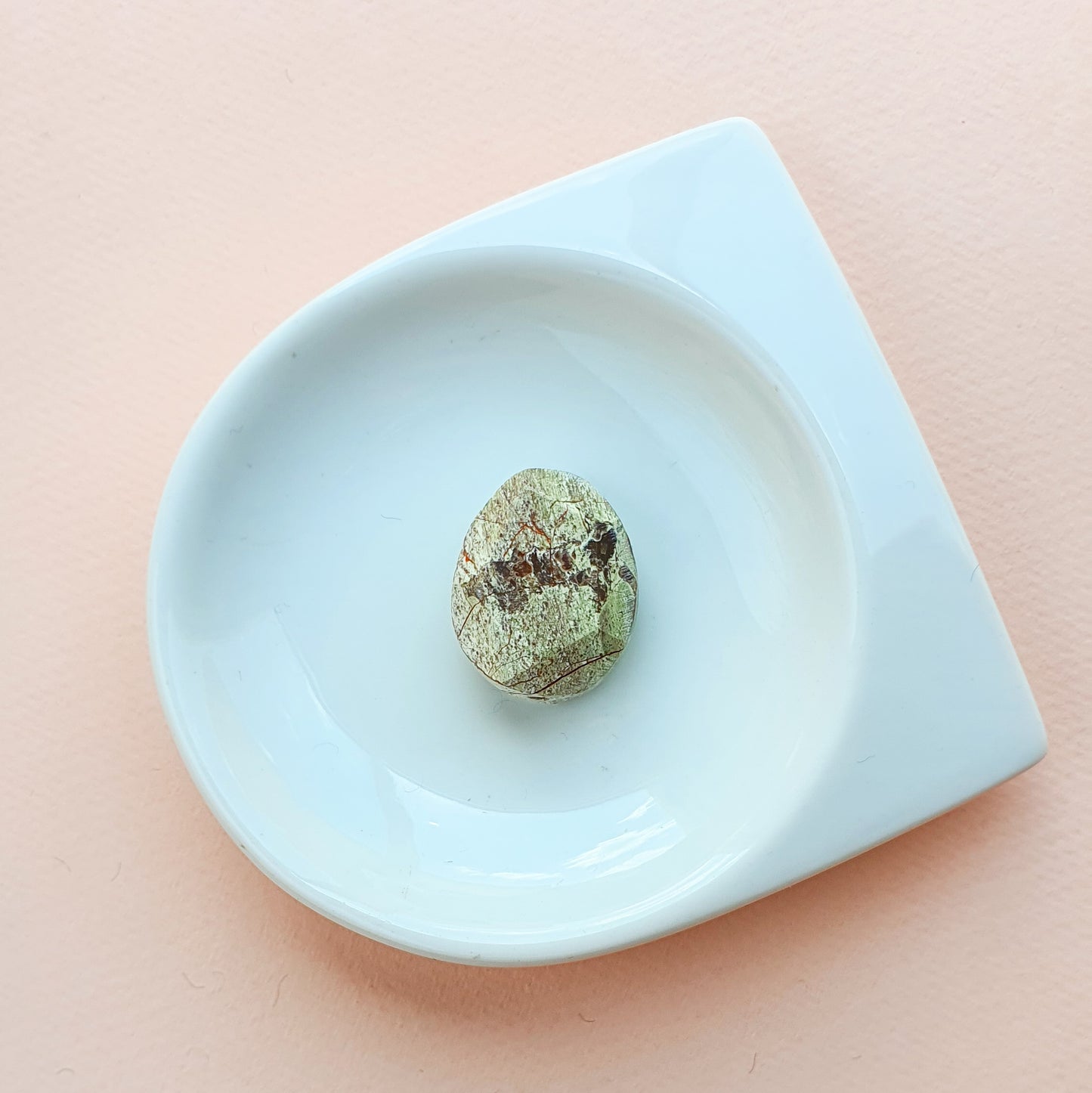 Maxipiedras exóticas: Nugget de ocean jasper facetado tonos marrones 26x22mm