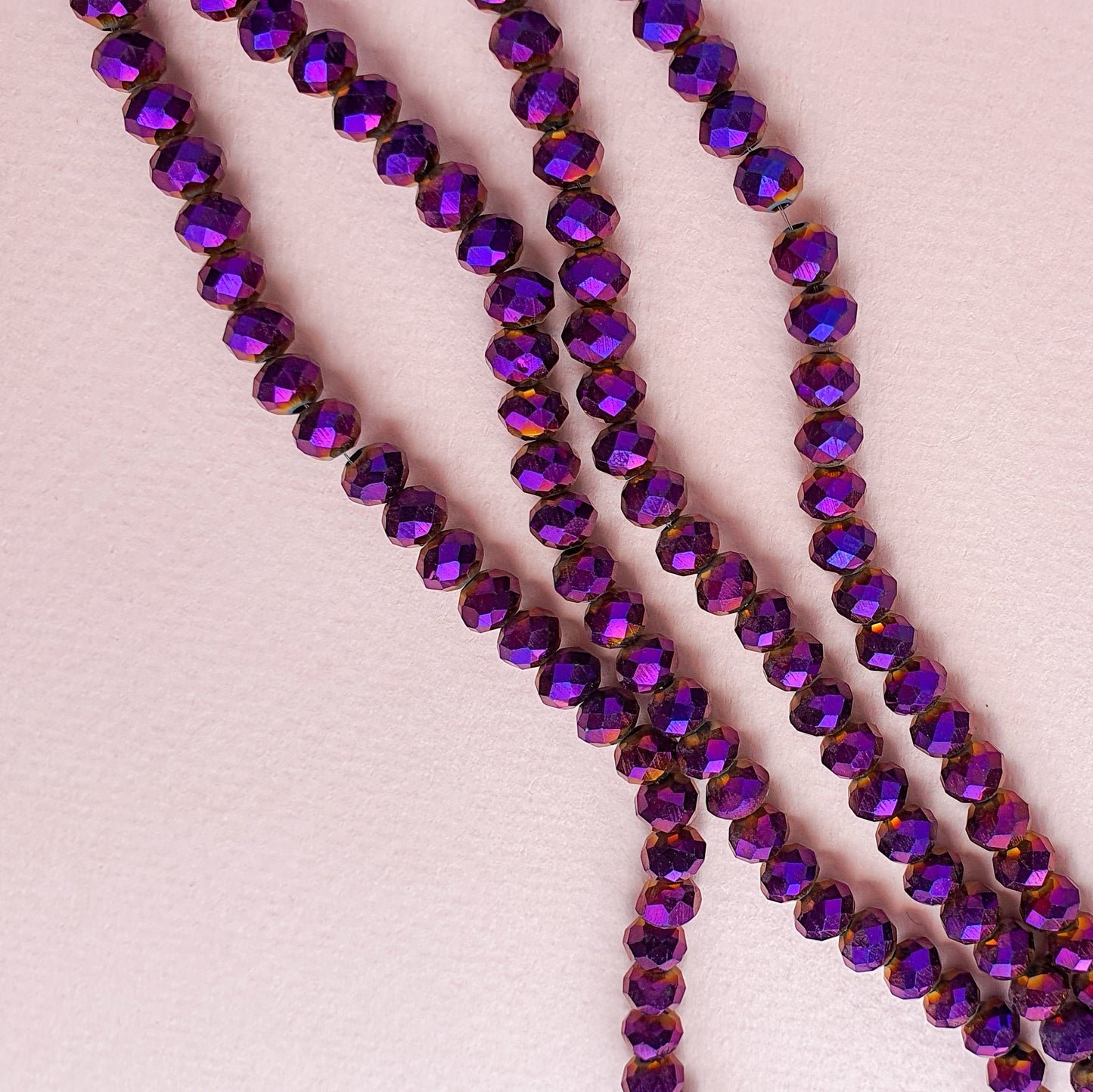 Rondeles: Morado metálico #8
