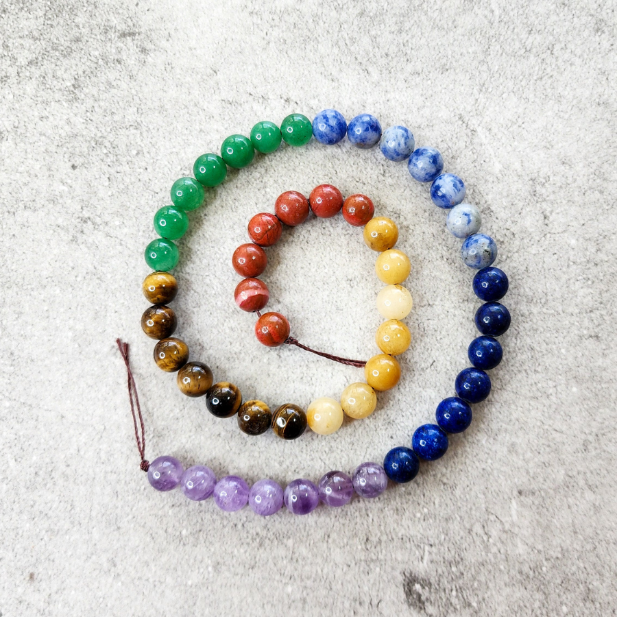 Piedras naturales: Tira variada 6mm