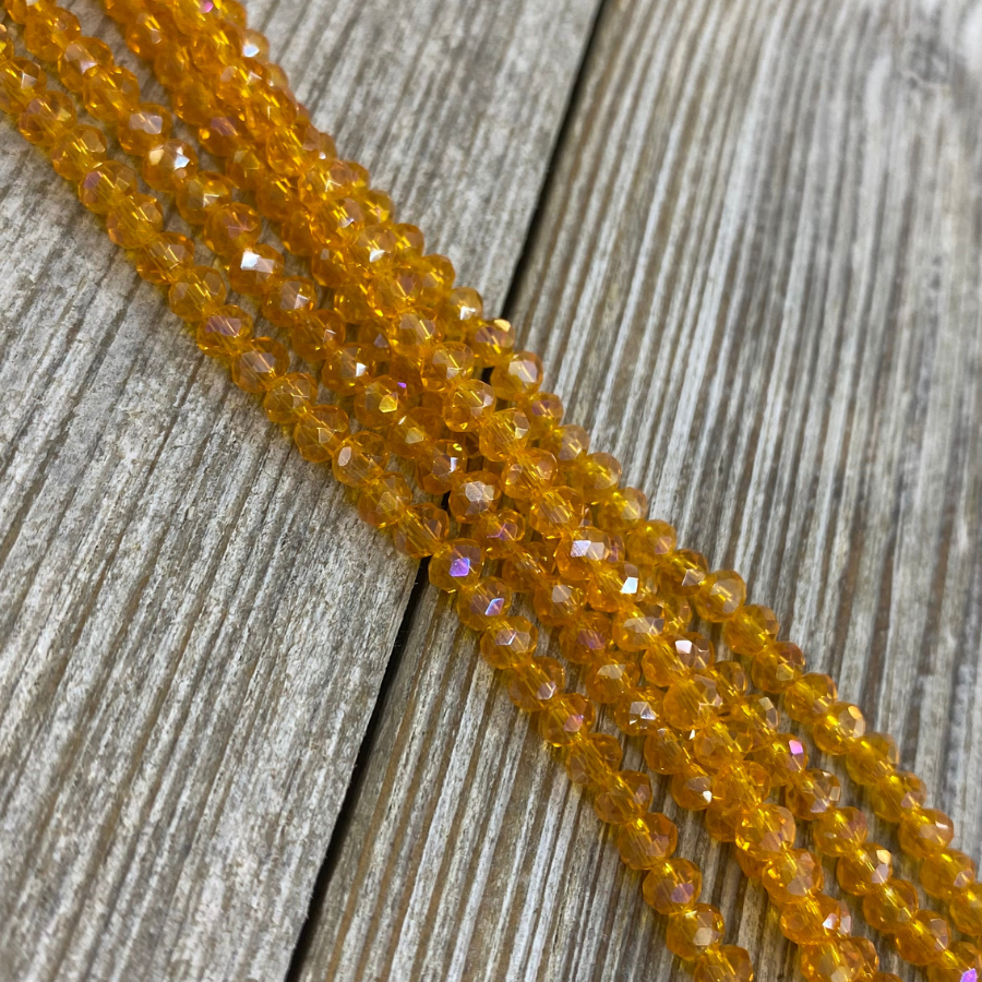 Rondeles: Anaranjado transparente #4