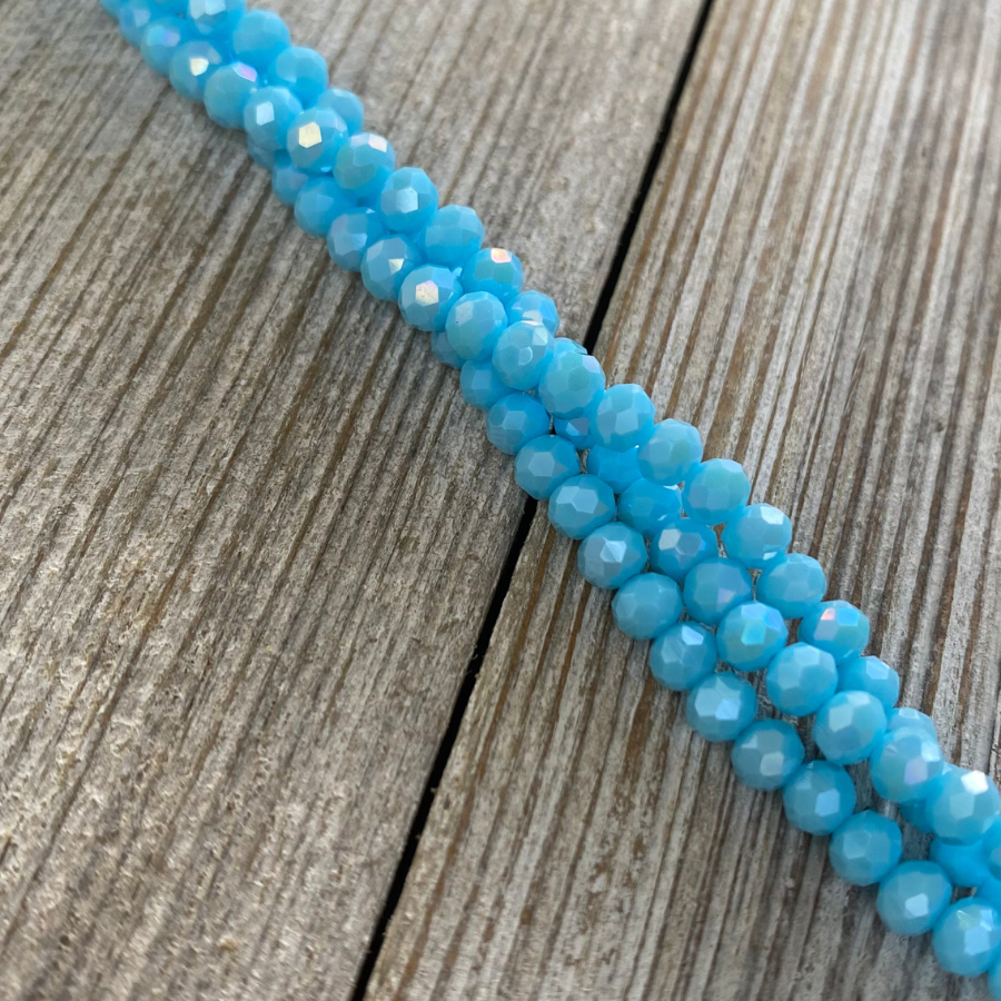 Rondeles: Azul con destello #6