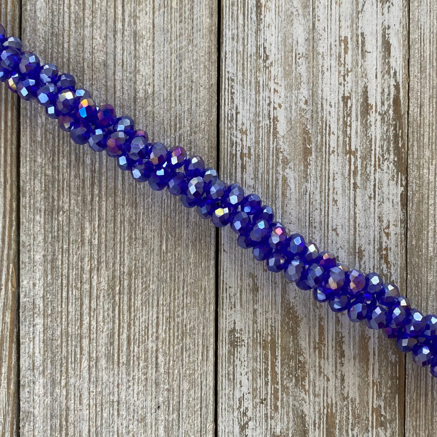 Rondeles: Azul rey con destello #4