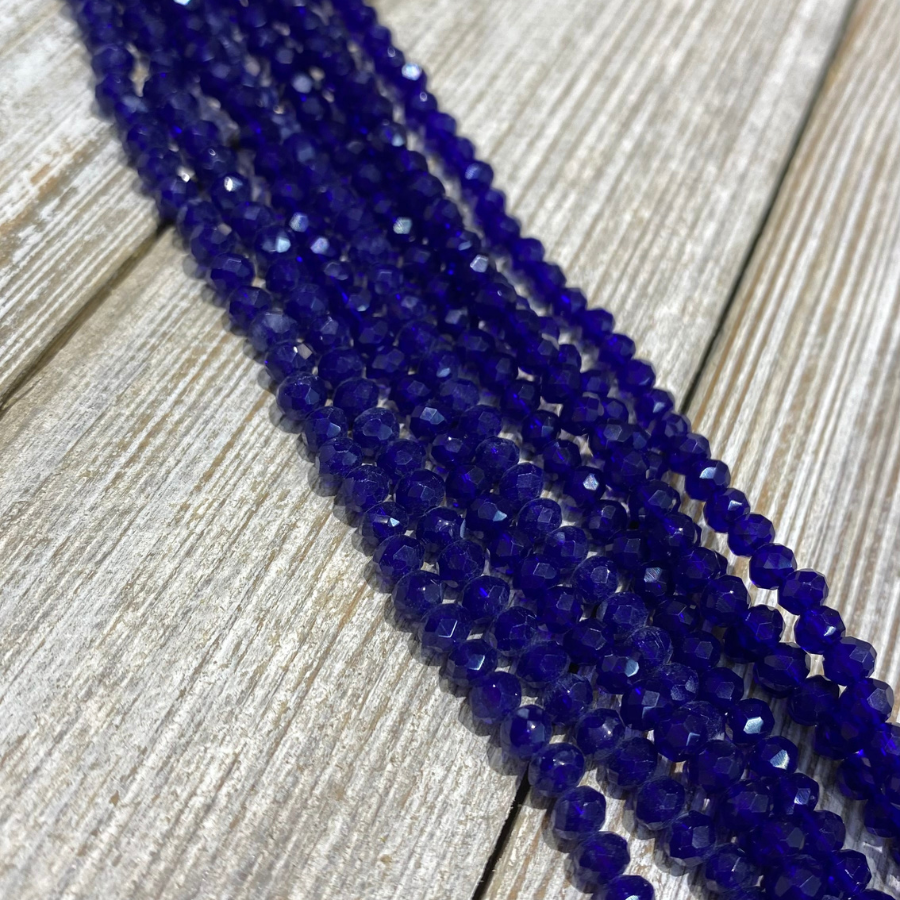 Rondeles: Azul rey semitransparente #4