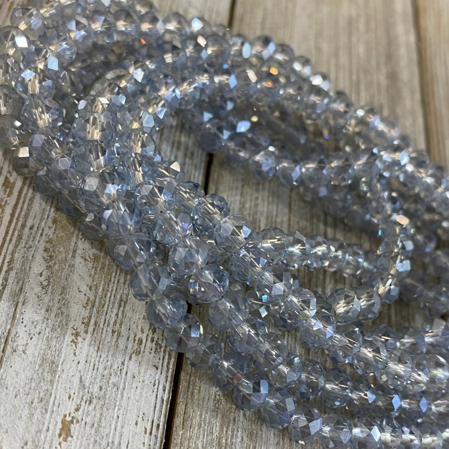 Rondeles: Gris claro transparente #2