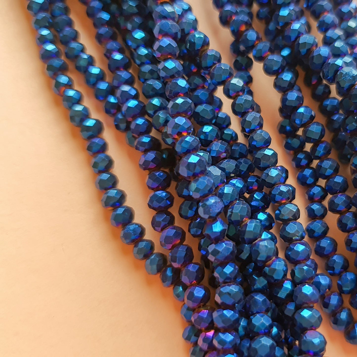 Rondeles: Azul metálico #10