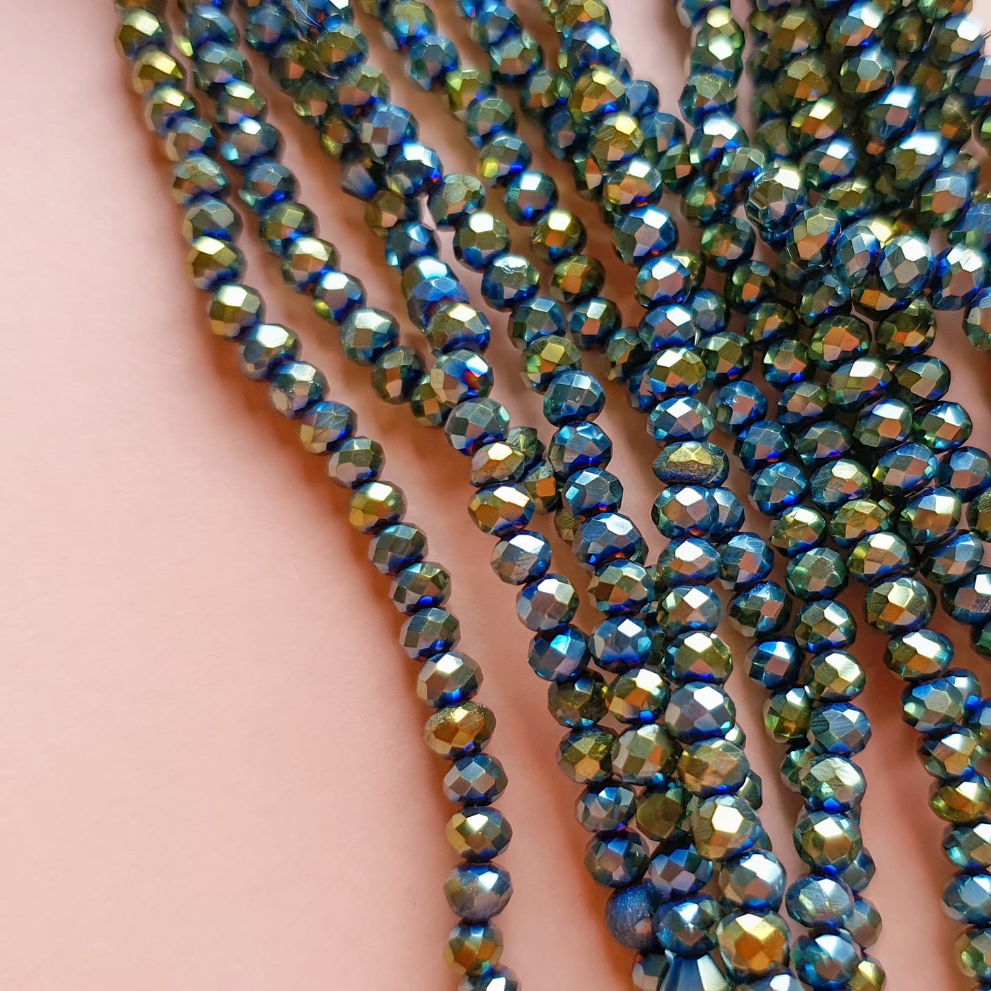 Rondeles: Verde metálico #10