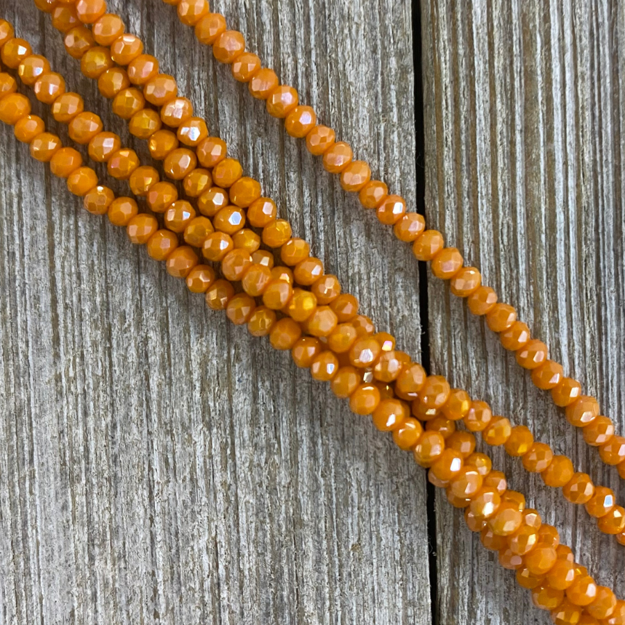 Rondeles: Anaranjado con destello #10