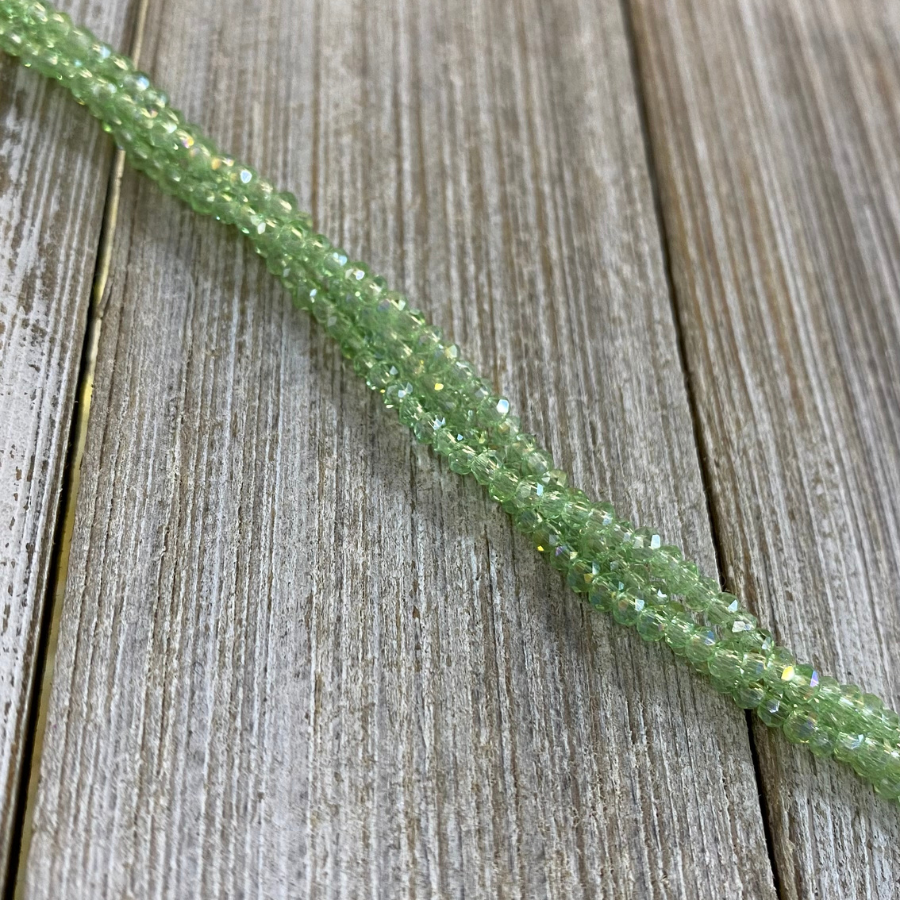 Rondeles: Verde menta transparente #2