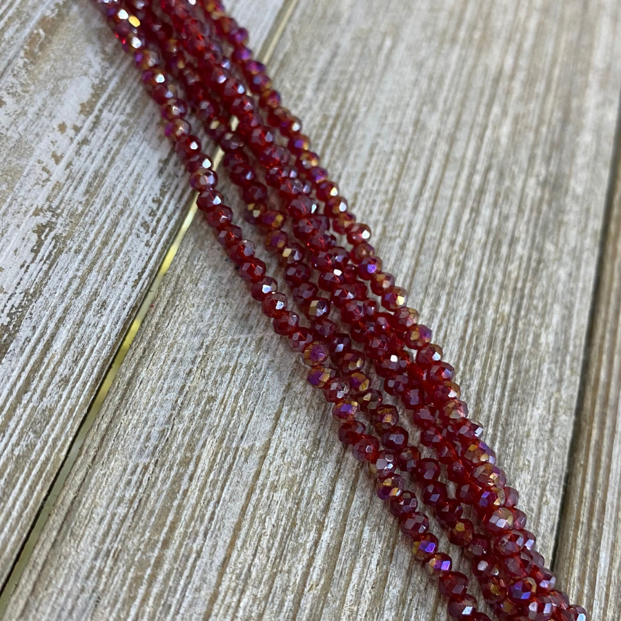 Rondeles: Rojo con destello #2