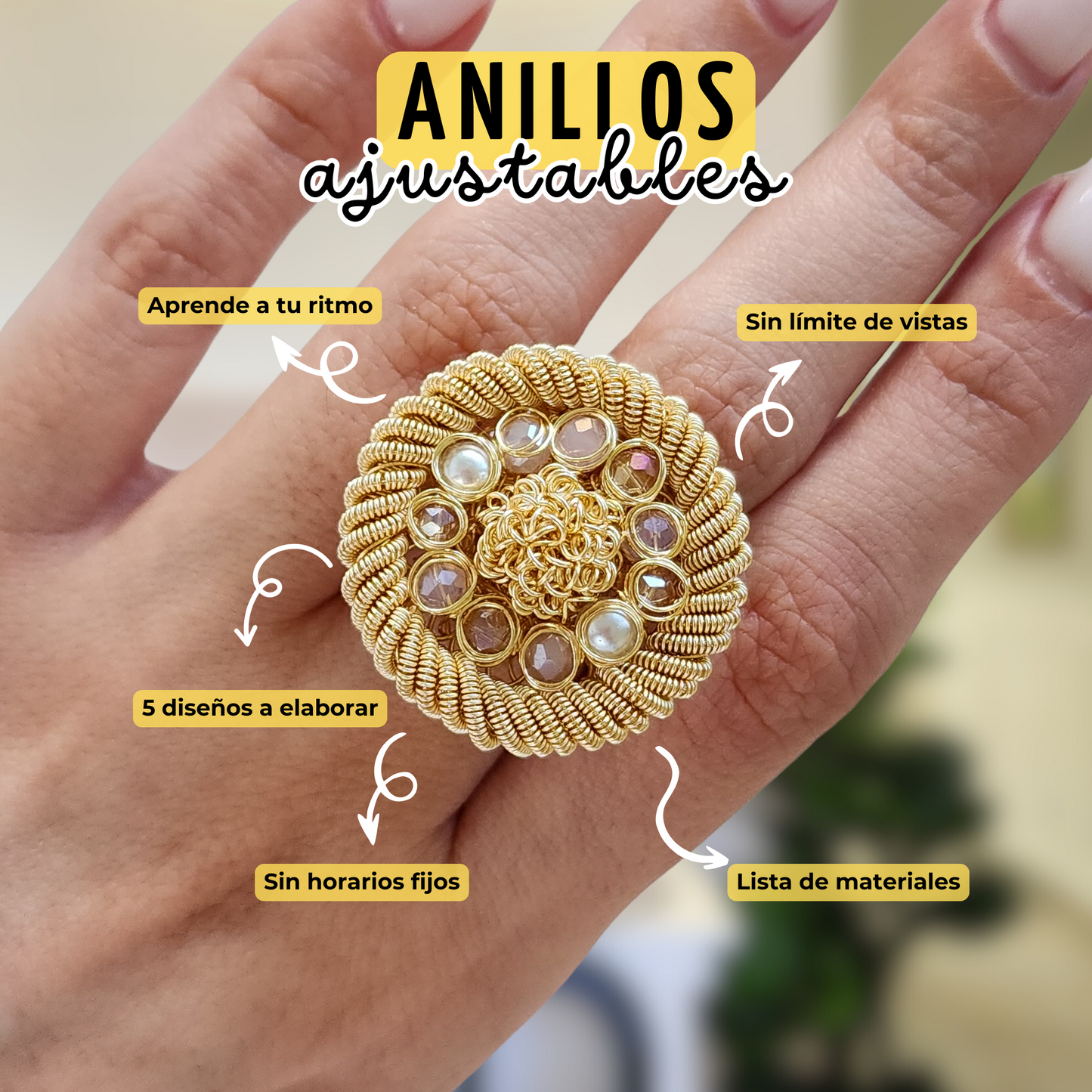 Curso en línea: Anillos ajustables